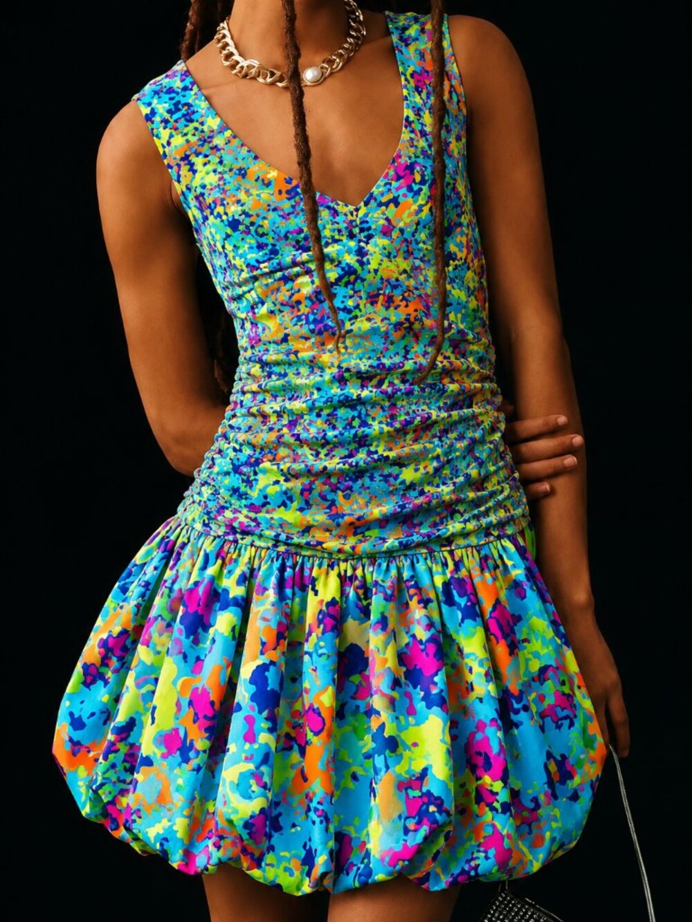 Plenty by Tracy Reese Anthropologie Printed Ruched Bodycon Dress Size S NWT